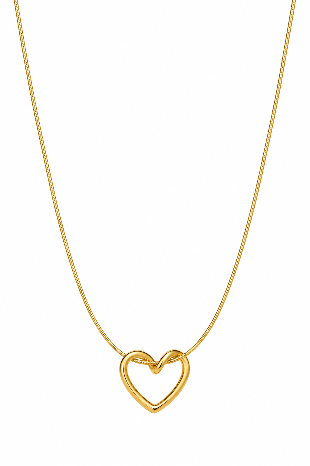 GOLD HEART SHAPE NECKLACE SN341